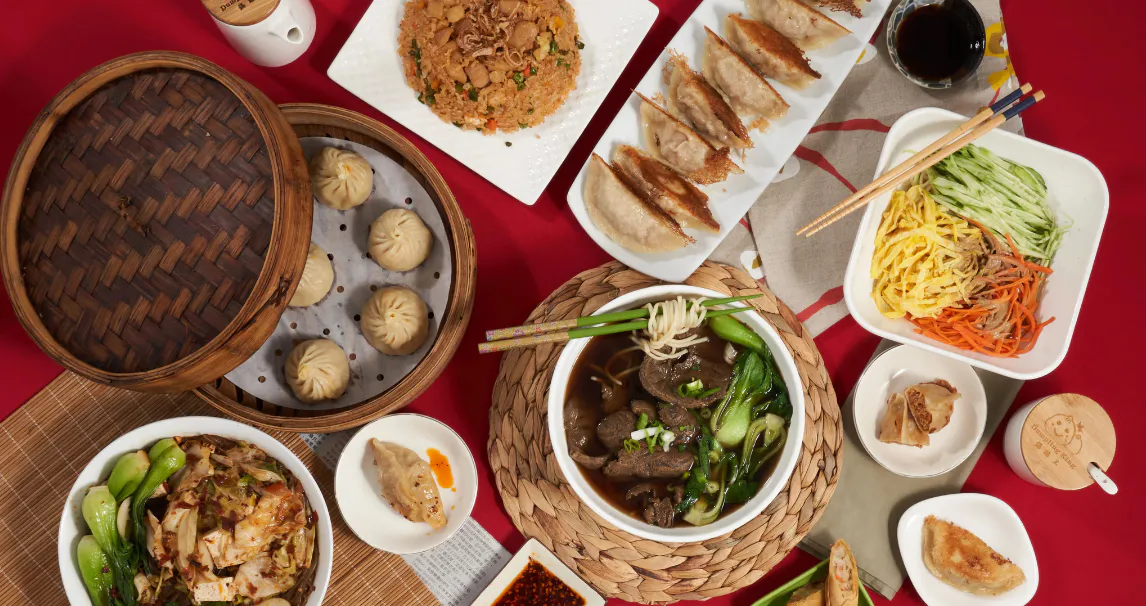 Fresh hand-made, steamed and pan-fried dumplings at Dumpling King, a dumpling restaurant in the city